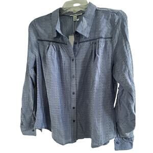 Marissa Olivia Size PS-Collared Button Down Full Length Sleeve Or Roll Tab. NWT
